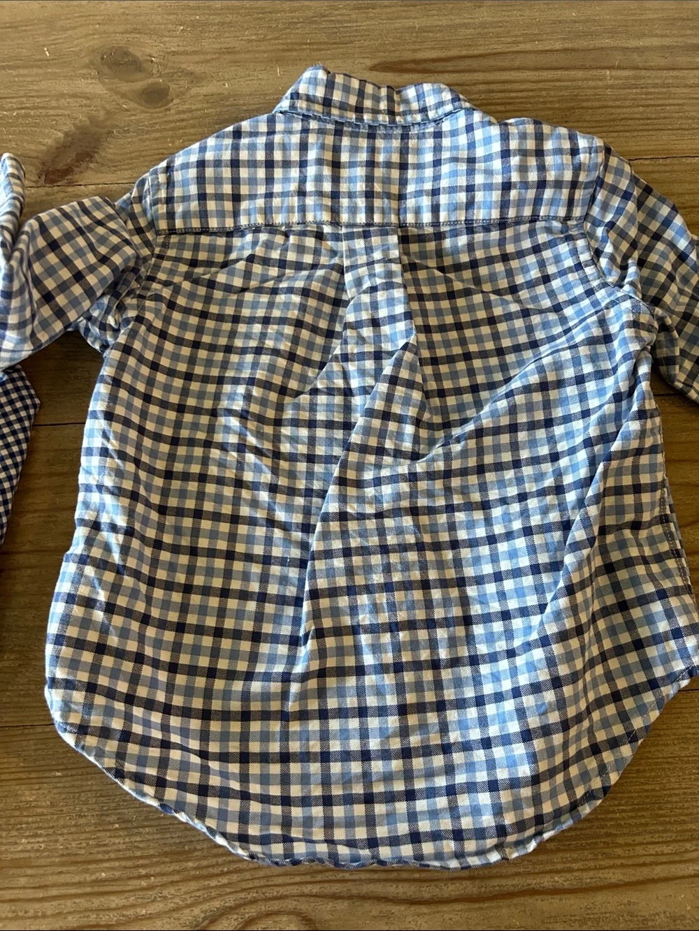 Ralph Lauren Boys' Blue & White Gingham Button-Down Shirts